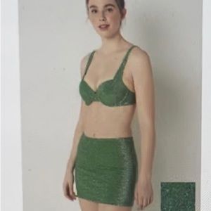 Victoria secret shimmer push-up bikini top